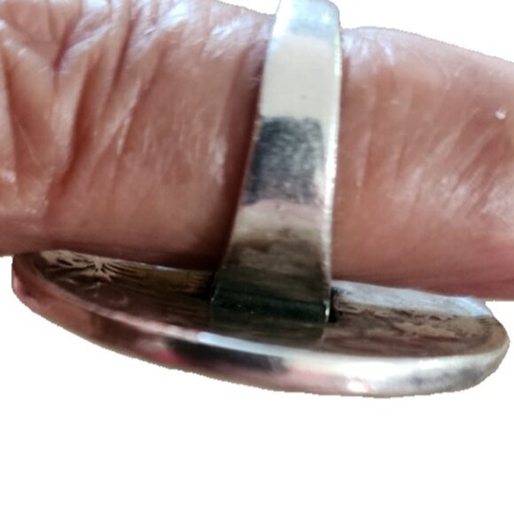 Louis Phillippe I Roi des Francais Silver Coin Ring - Picture 2 of 4